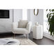 Spezza 22.5 X 18 inch White Outdoor End Table, High